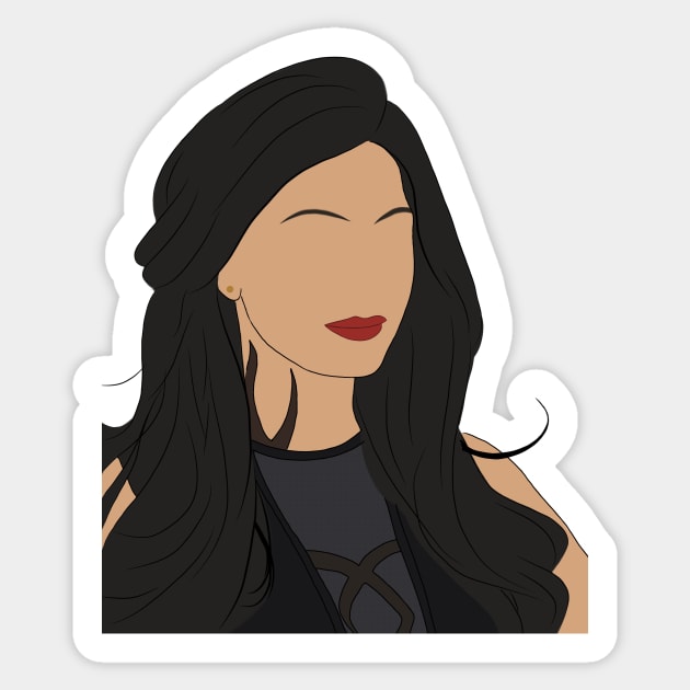 Isabelle Lightwood Sticker by BeCreativeArts